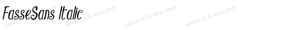 FasseSans Italic字体转换